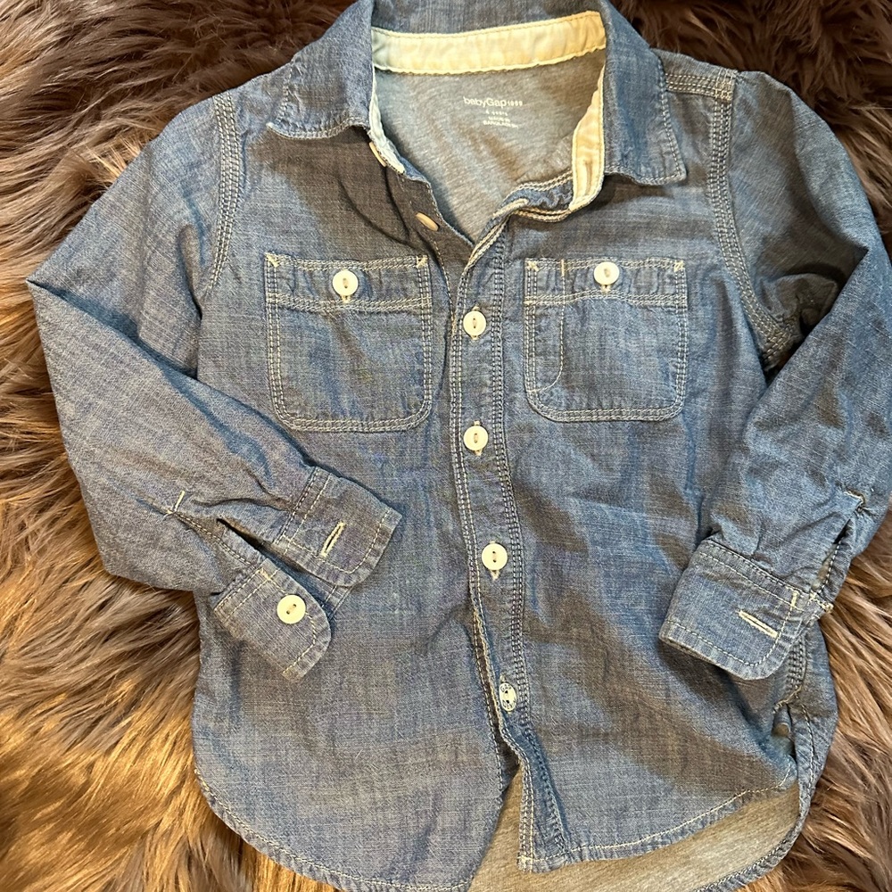 Denim baby Gap bottom up 🐥